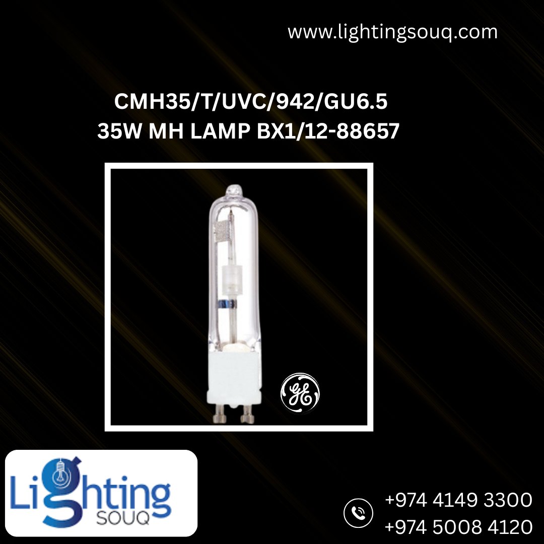 lightingsouq's tweet photo. High-performance lighting for streets &amp; commercial spaces 💡✨
Tungsram CMH150 3000K and GE CMH35 942 lamps deliver powerful brightness, long life, and reliable efficiency for outdoor, retail &amp; industrial applications.

#LightingSouq #Tungsram #GELighting  #BrightPerformance https://t.co/WAlHjotgxH