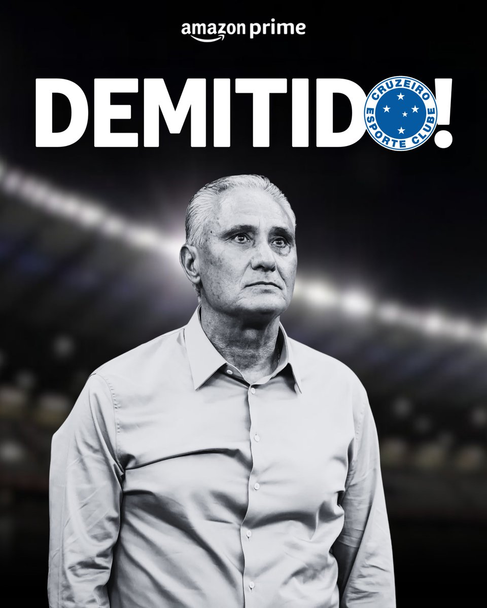 pvsportbr's tweet image. FIM DA LINHA PRA TITE NO CRUZEIRO! ❌ 

#Tite #Cruzeiro #Brasileirão #CampeonatoBrasileiro