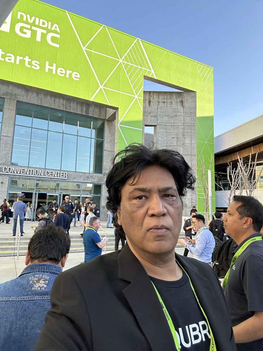 prakash_pranay's tweet photo. Let it begin. #nvidiagtc #qubridai #gtc26 https://t.co/mhPsyCPe6M