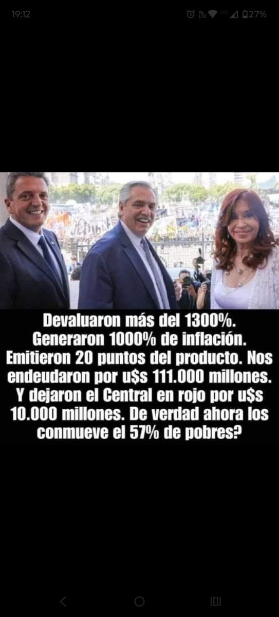 Que decís de esto?? Autopercibida kuka porque decís que apoyas al pro pero SOS más kuka que todos, no serás del palo de pichetto