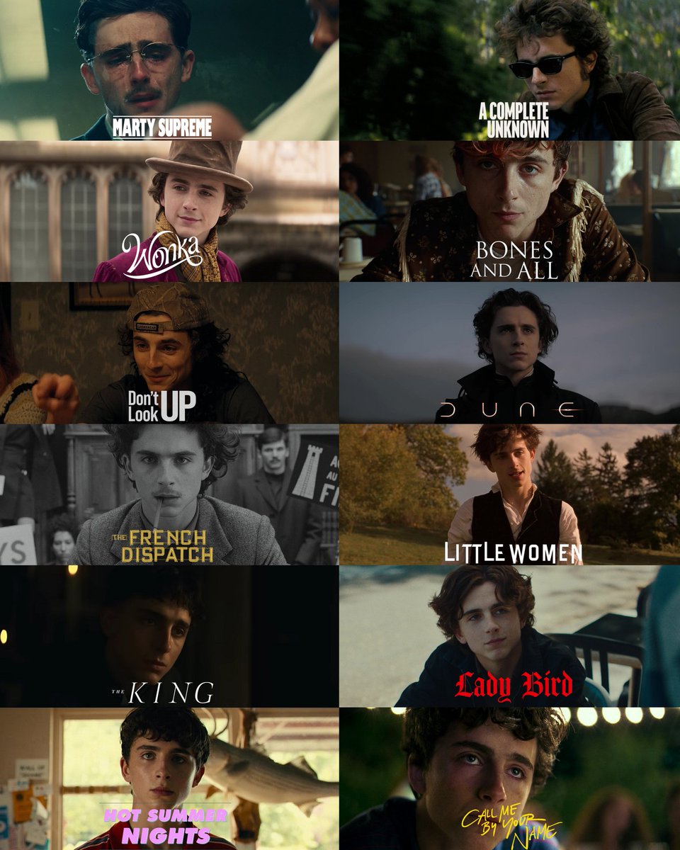 Timothée Chalamet Updates tweet media