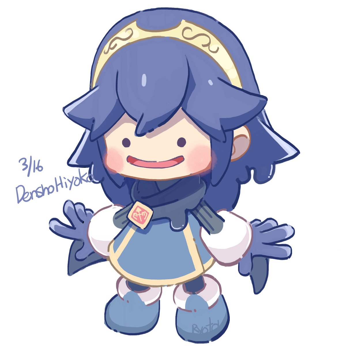 ルキナ(ファイアーエムブレム) 「ルキナコーデしてるメタモンちゃん描きました ぽこあポケモン良かったです」|伝書ひよこ🐟のイラスト