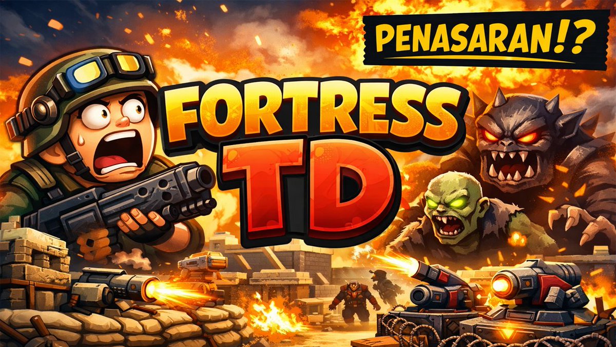 bdjmaingame's tweet photo. Benteng hampir hancur di Fortress TD 😱

Musuh datang tanpa henti dan defense hampir jebol!
Strategi ini akhirnya menyelamatkan benteng di detik terakhir. 🔥

Full gameplay ada di channel youtube "Bdj Main Game" -> https://t.co/LvquJo57UD

#FortressTD #bdjmaingame  #Game #games https://t.co/Jz8QaaMQNE