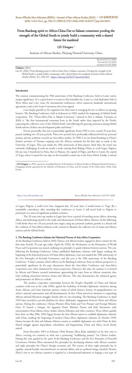 Institute of African Studies, ZJNU tweet media