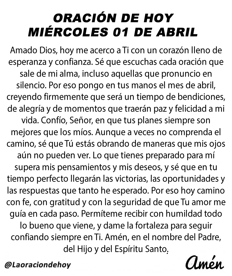 Oración De Hoy tweet media