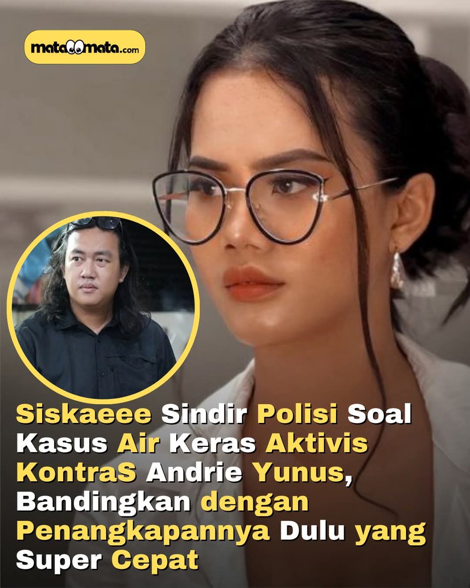 Mba Siskaeee sampe ikut protes atas lambatnya kinerja polisi ...‼️‼️

Kasus air kental : Gercep
Kasus air keras : Lambat.
