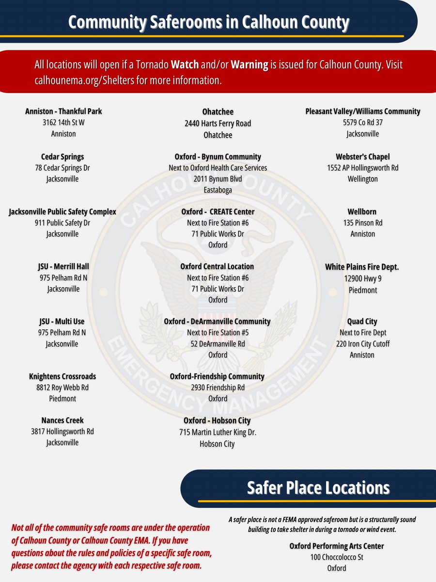 Calhoun County EMA tweet media