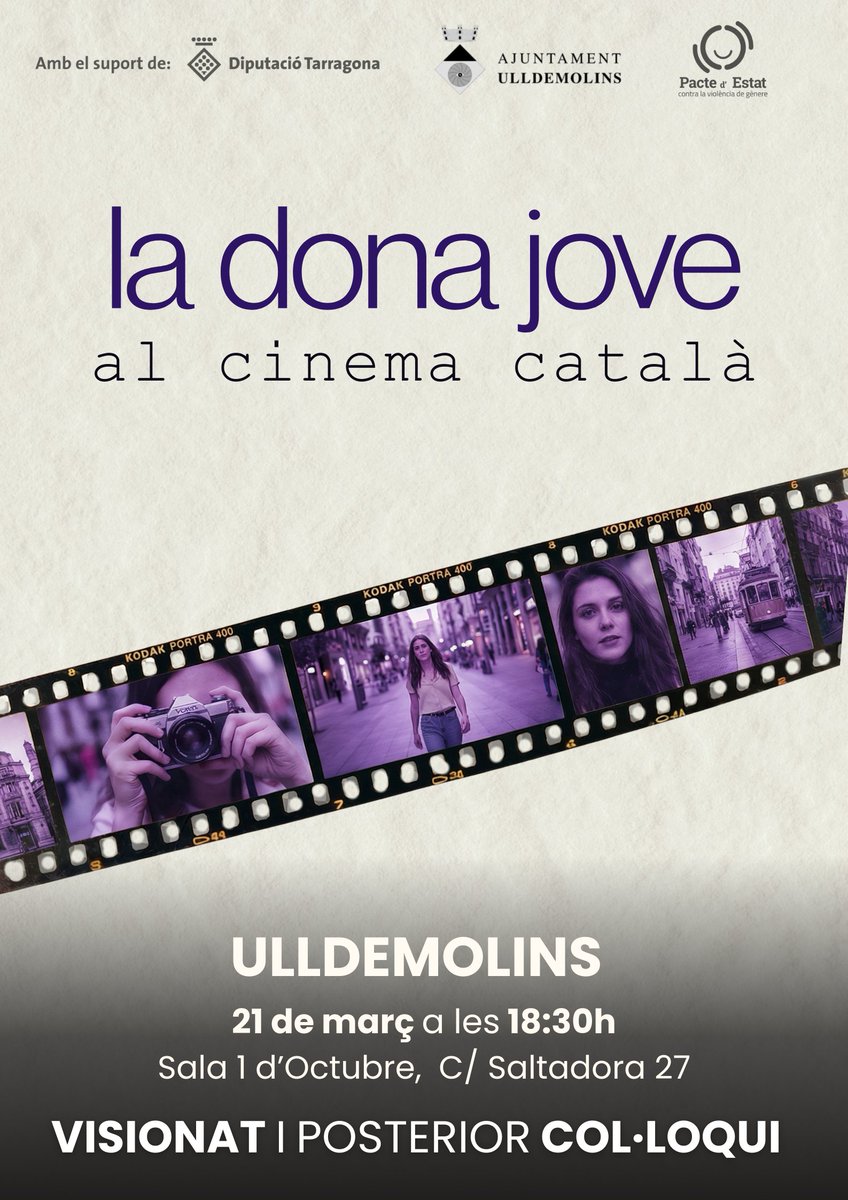 donaenpla's tweet photo. El català es projecta en femení, ara a… 
📍Ulldemolins
🗓️ 21 de març 

La sessió estarà presentada per Ruth Prats i comptarà amb la presència de Maria Ferrer, Rita Roca, Ariadna Fà i Anna Moragriega, que participaran en el col·loqui posterior amb el públic.
Entrada gratuïta!🎟️ https://t.co/zs3eMxk0hr