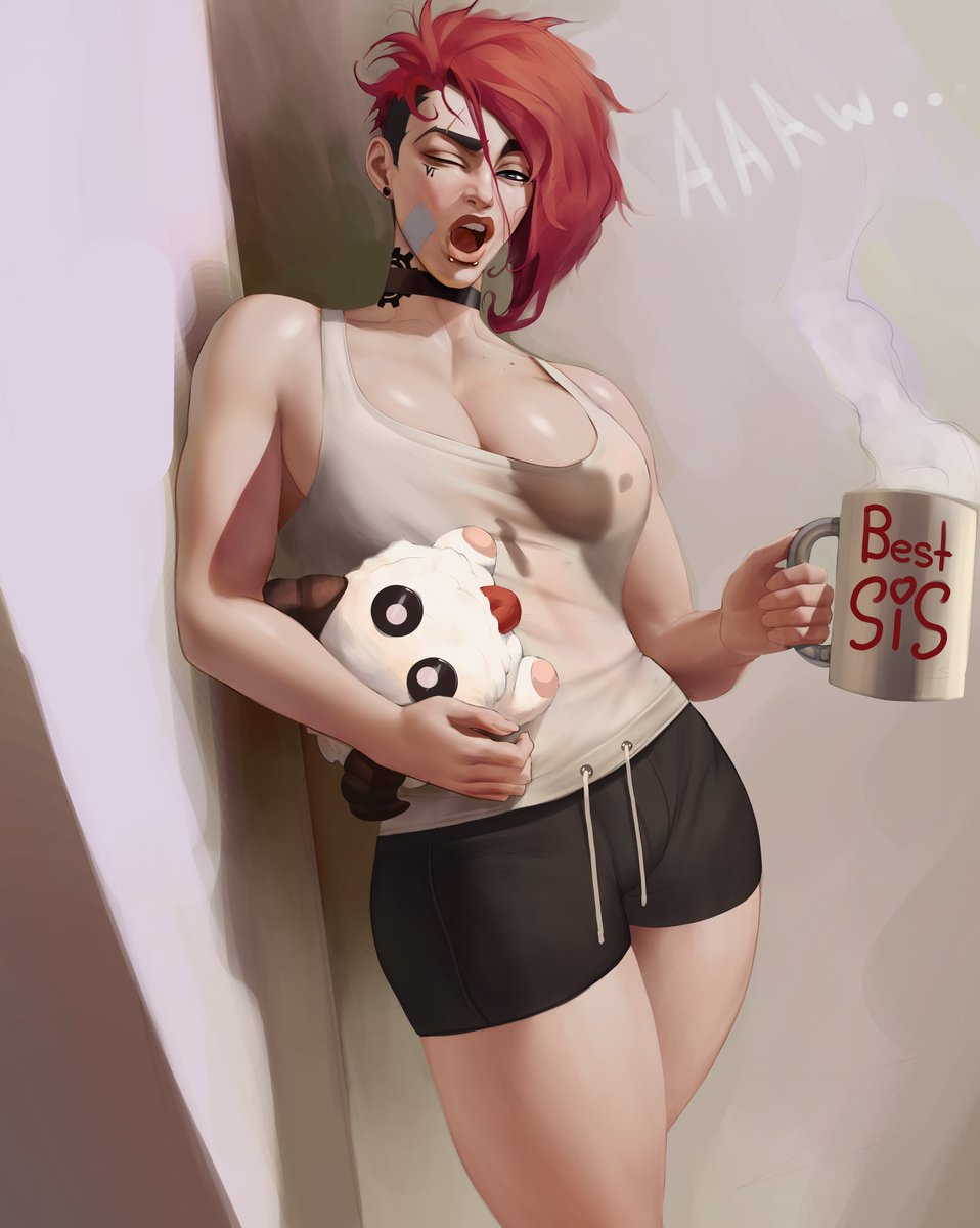 I yawned 30 times while I was drawing Her)