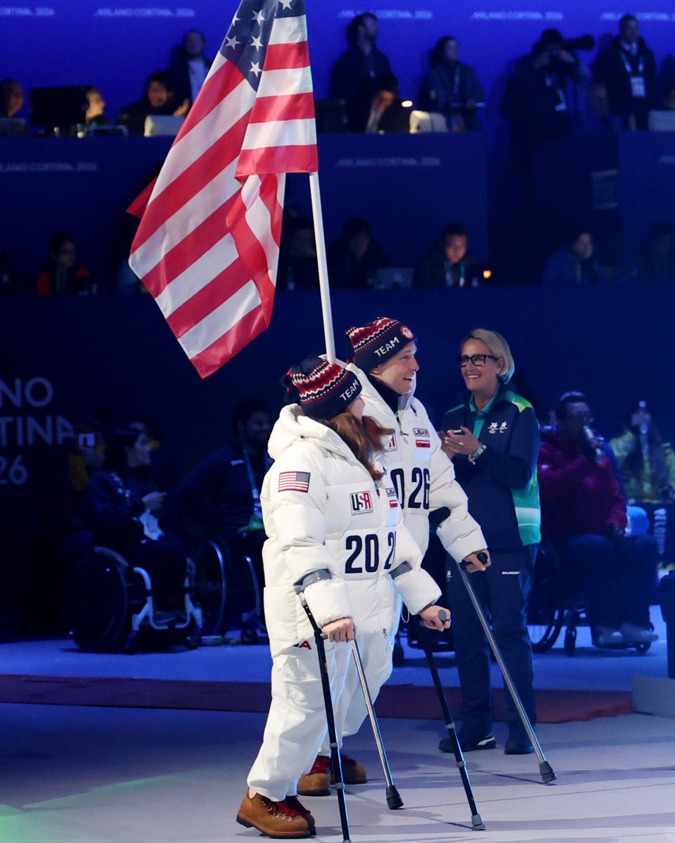 RalphLauren's tweet image. The Milano Cortina 2026 #WinterParalympics Closing Ceremony. 

We celebrate the remarkable accomplishments of all #TeamUSA athletes as the Winter Games officially come to a close.

#RLxTeamUSA