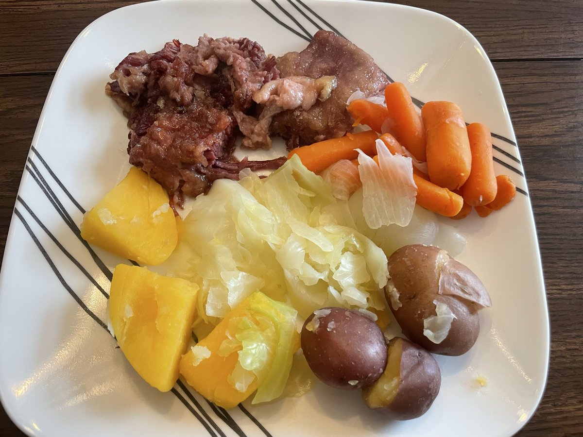 Today was our annual corned beef and cabbage Sunday. It always coincides with the start of March Madness brackets. <a href="/begonias713/">Scarlet Begonias</a>