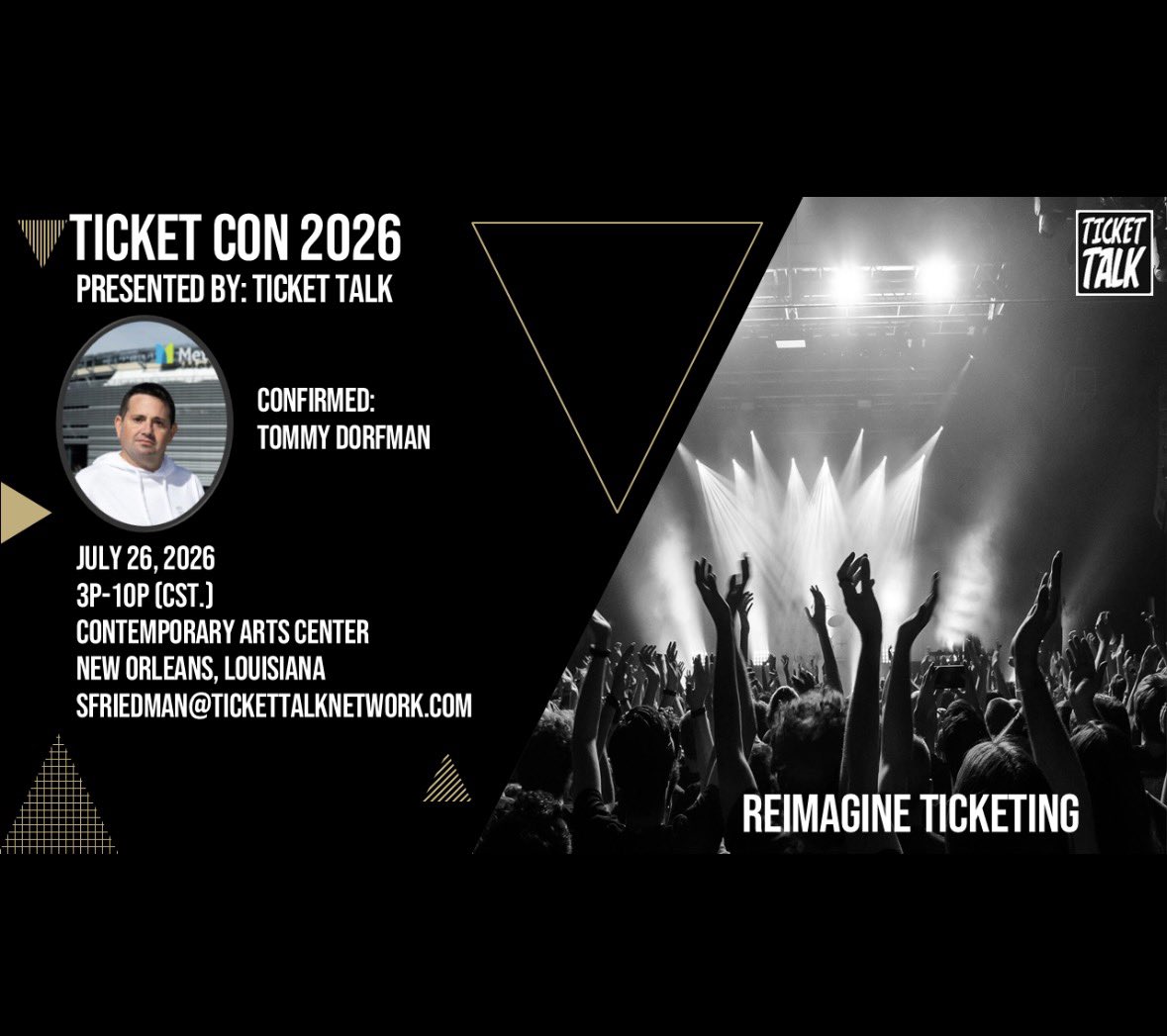 tommydprimetim1's tweet photo. After 15 years battling @LiveNation in court, I’ll be speaking at Ticket Con 2026 about the future of ticketing.
Fans deserve fair prices.
Artists deserve competition.
Promoters deserve a level playing field.
Let’s have the conversation.
New Orleans – July 26
#TicketCon
@ScottFriedman3