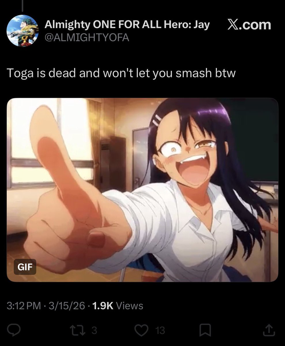 Toga's Revenge 🇵🇸🇺🇦🇨🇩🇸🇩 tweet media