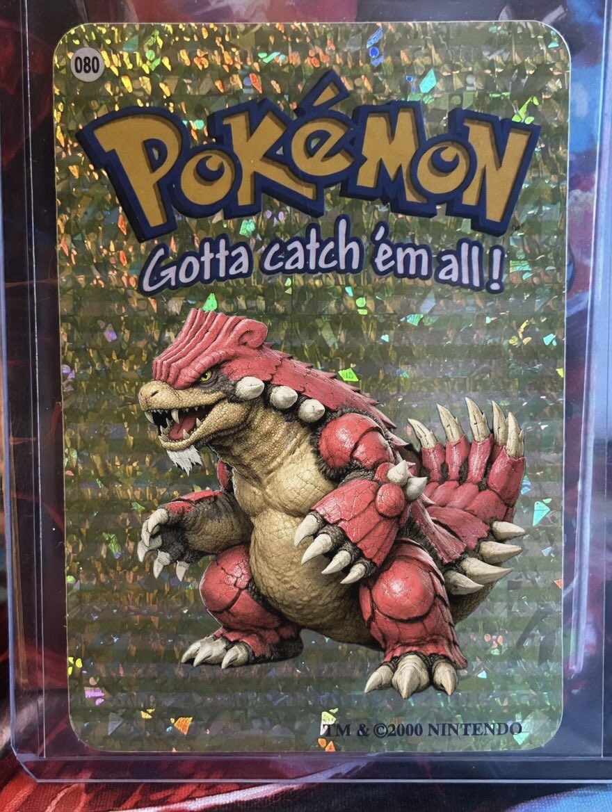 Slowbro #080 
2000 Pokémon Vending Prism Sticker
Who Remembers These? 😂 <a href="/BroImSlow/">Bro Im Slow</a>