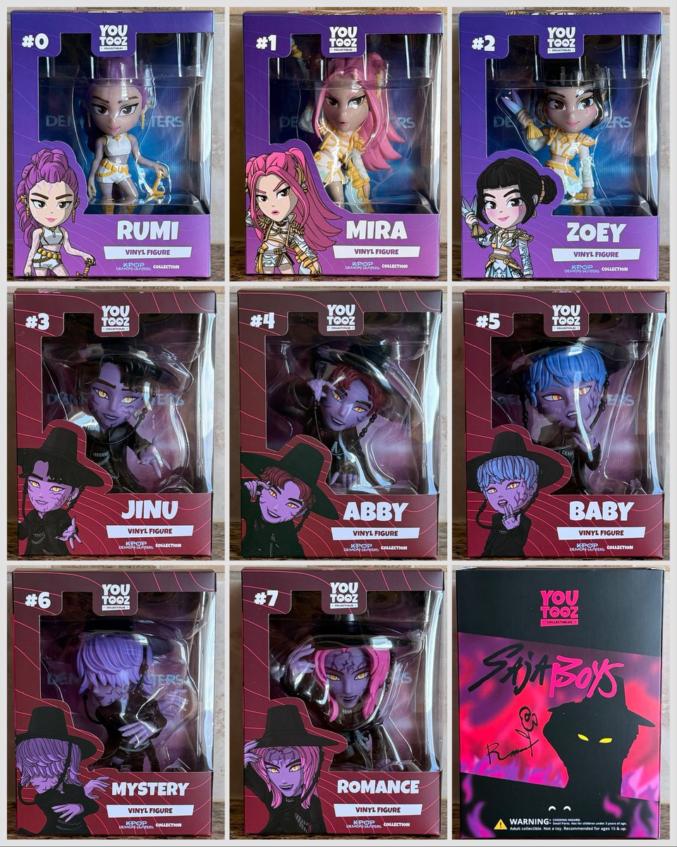 DisTrackers's tweet image. 📭📦 Got in the K-Pop Demon Hunters Huntr/x &amp;amp; Saja Boys Youtooz figures! 🔥
.
#KPopDemonHunters #Netflix #Youtooz #Collectibles #Movie #HuntrX #SajaBoys