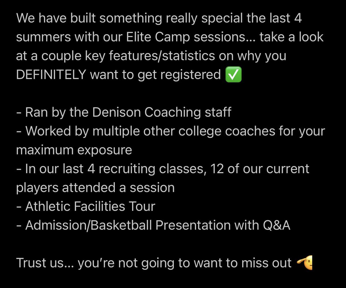 Denison Basketball tweet media