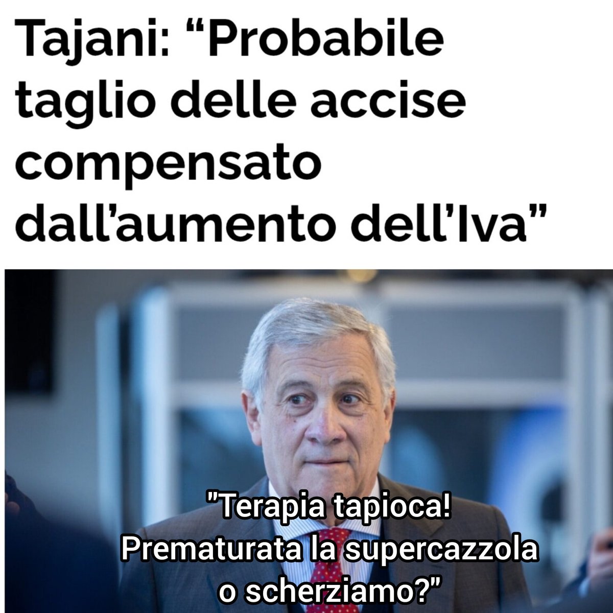 "Nemici miei."
#tajani
