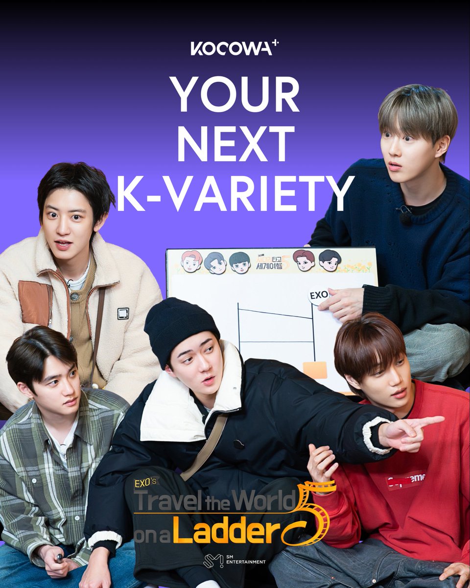 kocowa_official's tweet image. Your Next K-Variety just dropped a new adventure with EXO in Jeju Island! 🍊

Stream #EXOsTravelTheWorldOnALadder5 on #KOCOWA+!

#EXO #SUHO #CHANYEOL #D.O. #KAI #SEHUN