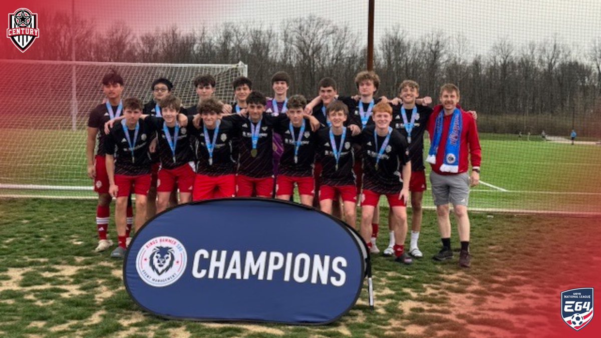 Century_Utd's tweet photo. 2010 Boys E64 battle back to tie it 2–2 and finish the job in a 4–2 shootout win at the Kings Hammer Spring Thaw. 💪⚽️ Resilient performance from the squad. 

#RepCentury https://t.co/hpepdQQtUy
