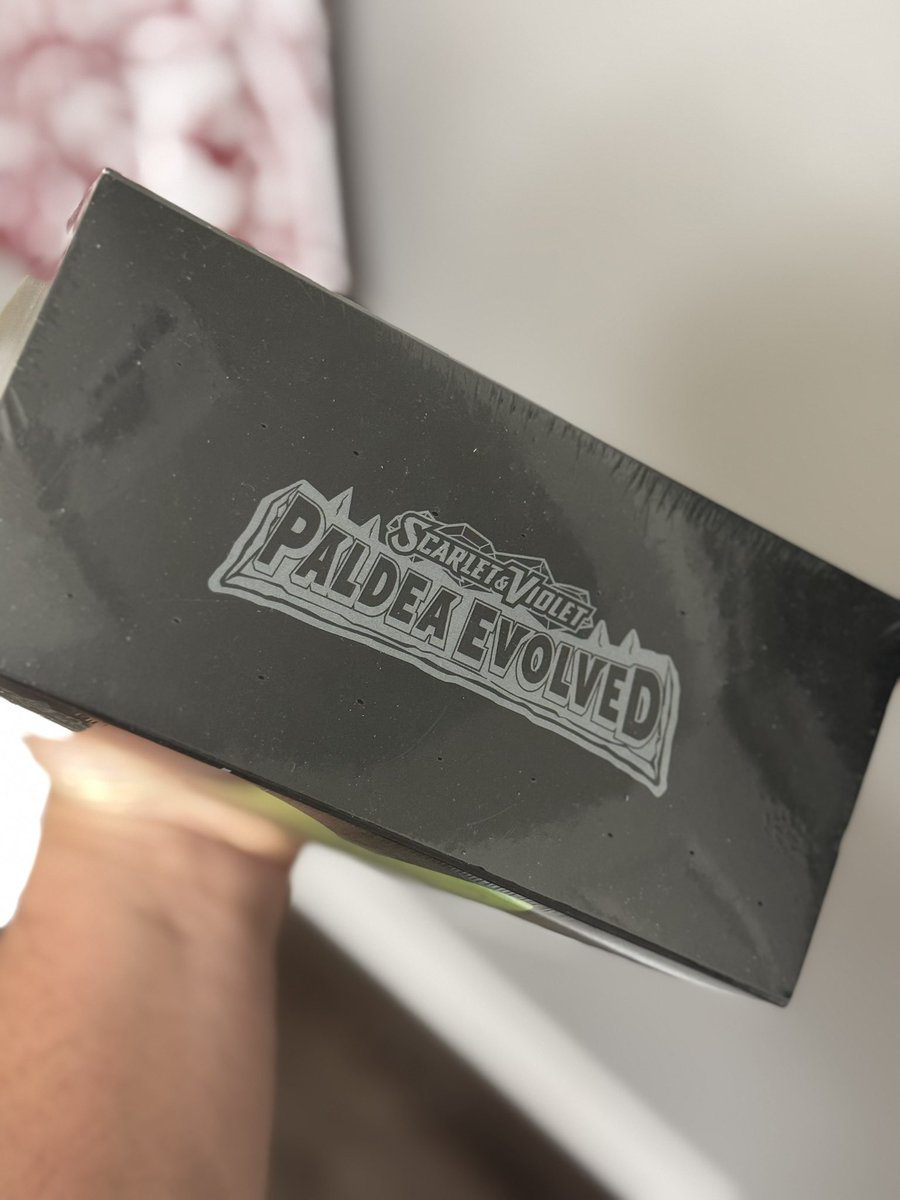 Anyone want this paldea evolved pokemon center ETB for $400 + ship? 
(Market $500+)

Had some tiny holes consistently all over the ETB, &amp; 2 bigger ones circled