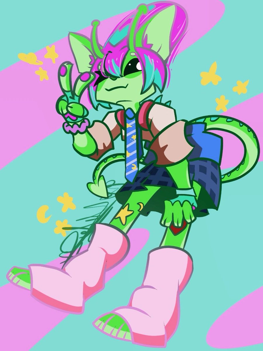 LeyronRock588's tweet photo. Me puse a dibujar hace tiempo está Gyaru Furry alien, Pero me dió por hacerle NSFW 
#nsfwtwt #gyaru #furro https://t.co/QndYQgMaz5