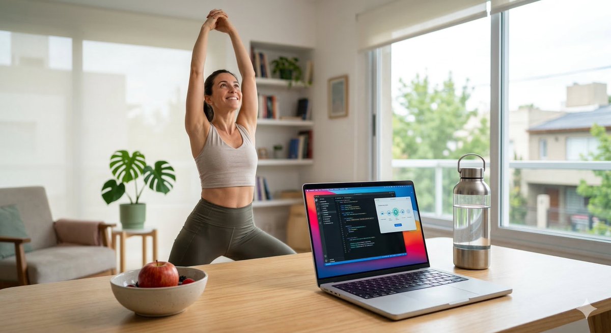 recursosprod's tweet photo. El verdadero "Pro" no es el que trabaja 20 horas sin dormir, es el que gestiona su energía de forma inteligente. 🧠⚡️

Hidrátate, haz pausas activas y prioriza tu sueño. Una mente sana en un cuerpo sano rinde más! 💻🍎 #Salud #HealthyLifestyle #Bienestar  #RecursosProNet https://t.co/lL2LAN6JO7