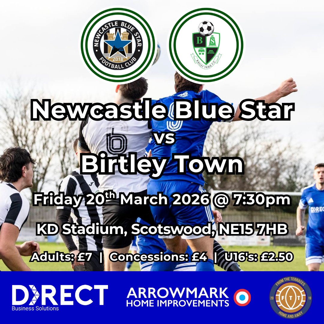 BirtleyTFC's tweet photo. 𝗗𝗢𝗨𝗕𝗟𝗘 𝗛𝗘𝗔𝗗𝗘𝗥 | Another double header this week and they're both on the road.

On Tuesday, we're off to @NorthallertonFC and on Friday, its a shorter trip to Scotswood to face @nbsfc2018.

We'd love to see you supporting the lads at both.

#𝗨𝗽𝗧𝗵𝗲𝗛𝗼𝗼𝗽𝘀 https://t.co/pTaqqXbbdw