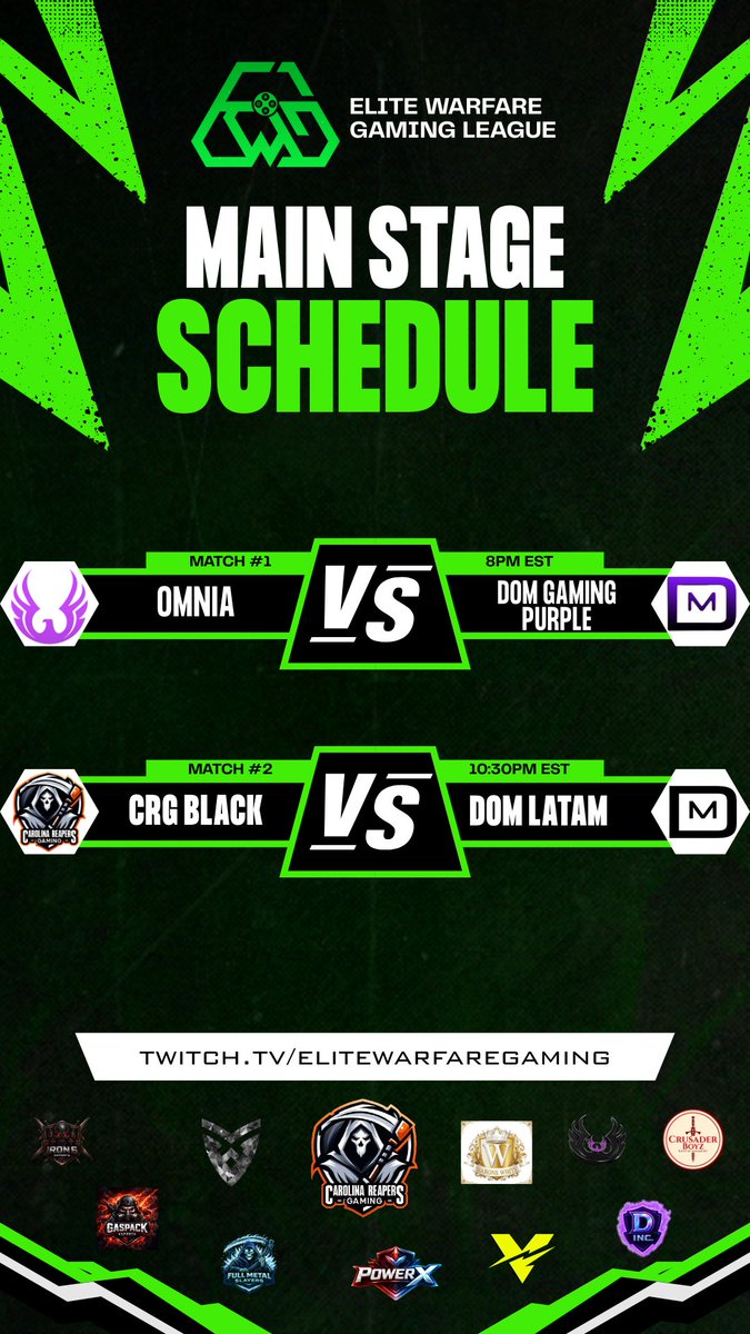 Elite Warfare Gaming League tweet media