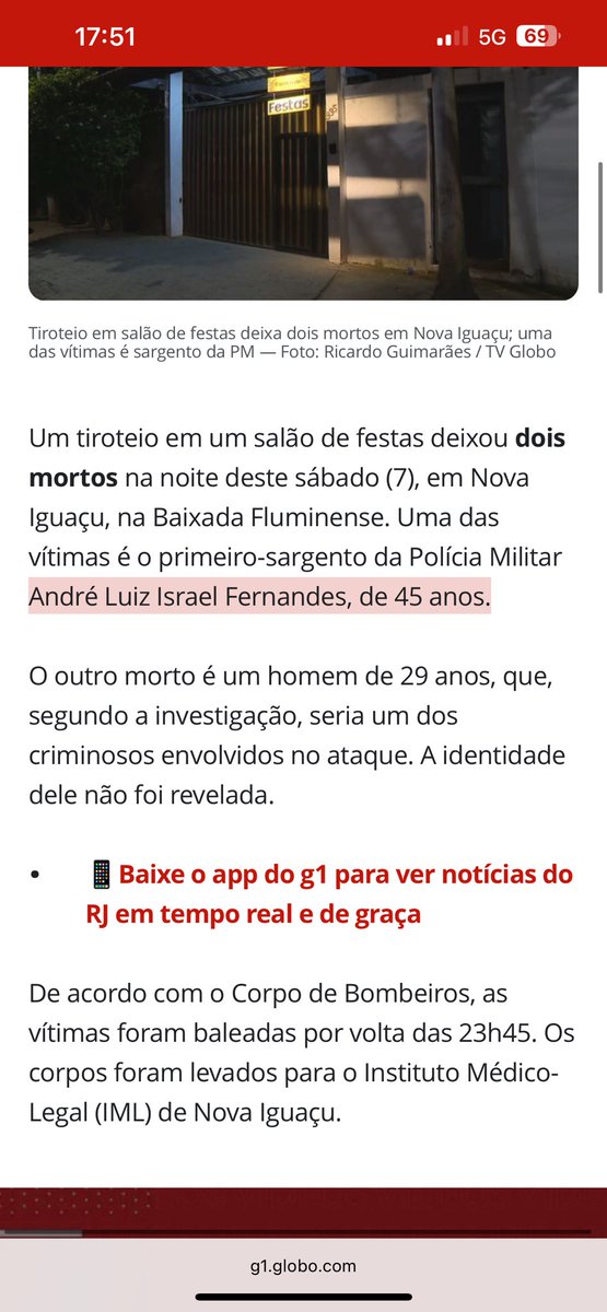 ZManga78859's tweet photo. LEMBRANDO QUE ESSE VÍDEO ESTÁ SE REFERINDO A MORTE DE UM #SARGENTO DA POLÍCIA MILITAR EM #NOVAIGUAÇU DENTRO DO SALÃO DE FESTA, ATÉ QUANDO A #MILÍCIA DO #PL E #NAVAL VAI FICAR #MATANDO POLÍCIAIS E O #ESTADO NÃO FAZ NADA ??
MILICIANO #SASSÁ QUE ORDENOU A MORTE DO #SARGENTO. https://t.co/R8rwffMNRS