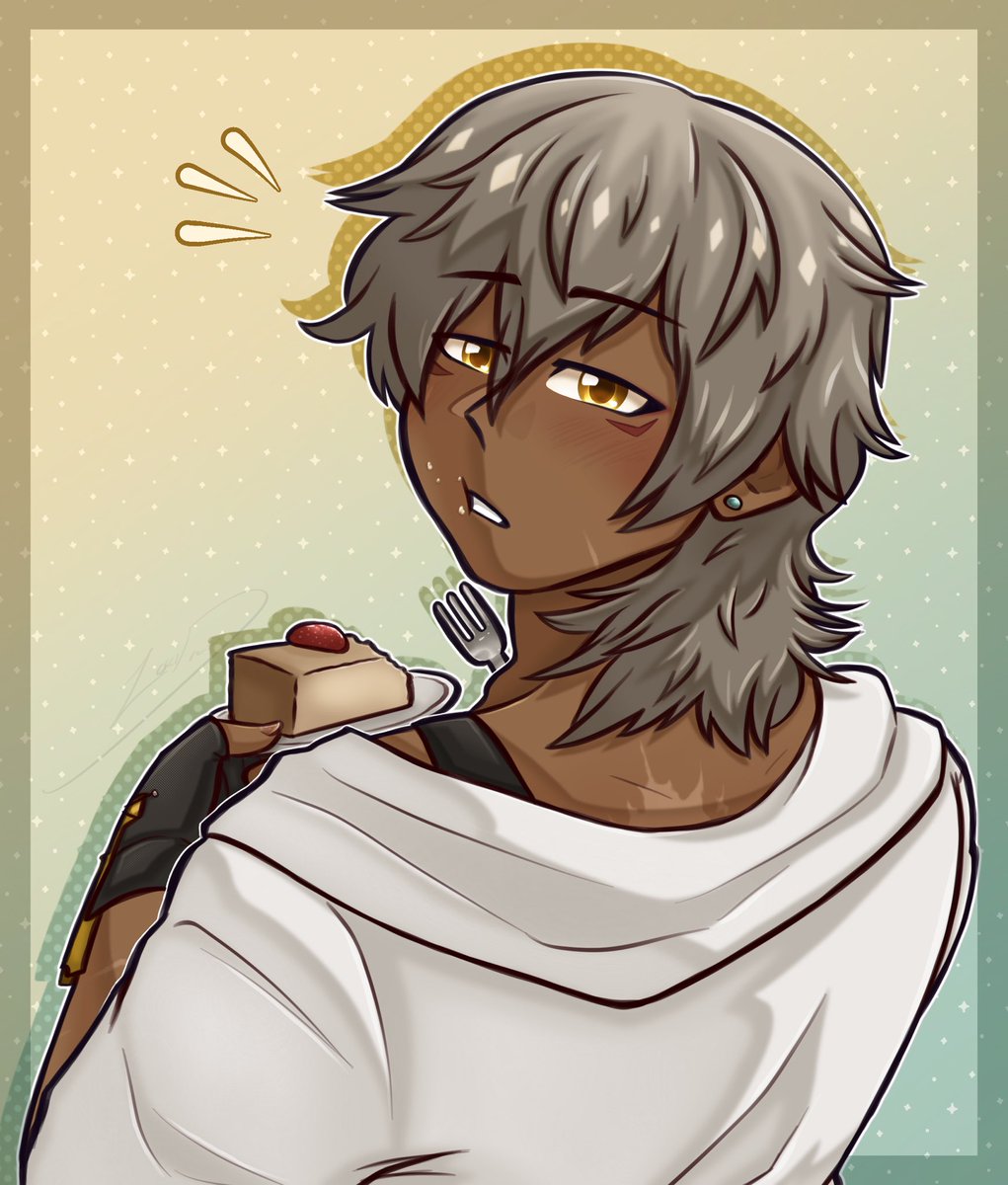 LokiDraws_'s tweet photo. Drew this as a little gift for Aidax since they’re one of my favorite HSR artists, as well as an inspiration of mine💛🍰💛
I hope they’re taking care of themself, and I wish them the best (^^

#hsr #caelus #trailblazer https://t.co/DfTzMCOCX4