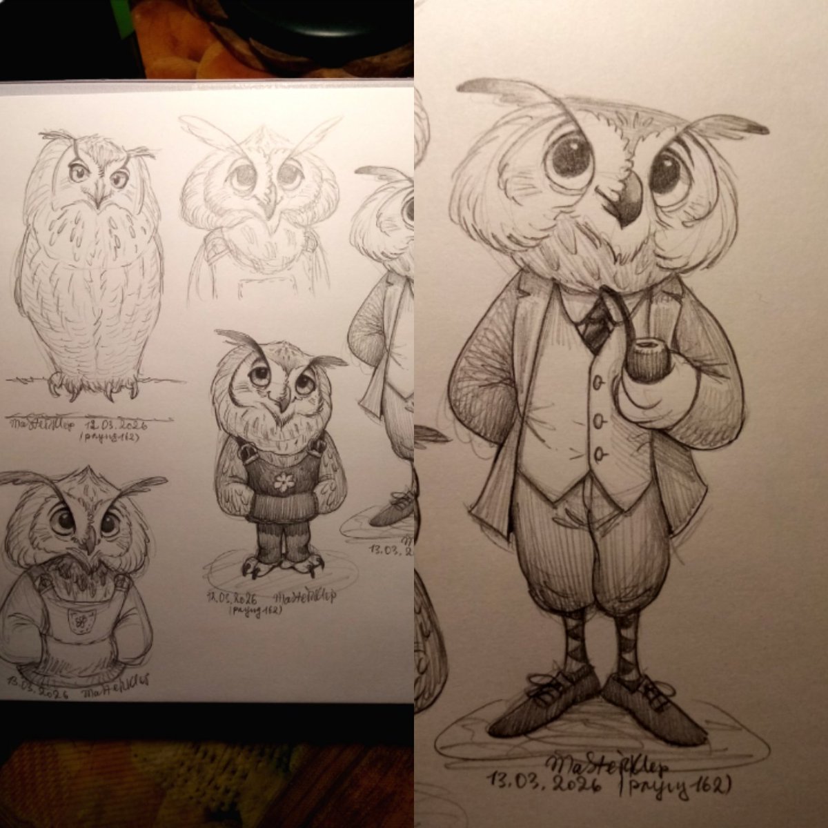 masterklep's tweet photo. Owls! Character design practice.

#sketching #dailysketches #pencilart #practice #characterdesign #funnycute #characters #stylisation #owls
#MasterKlepArt https://t.co/z1gFmSHoZJ