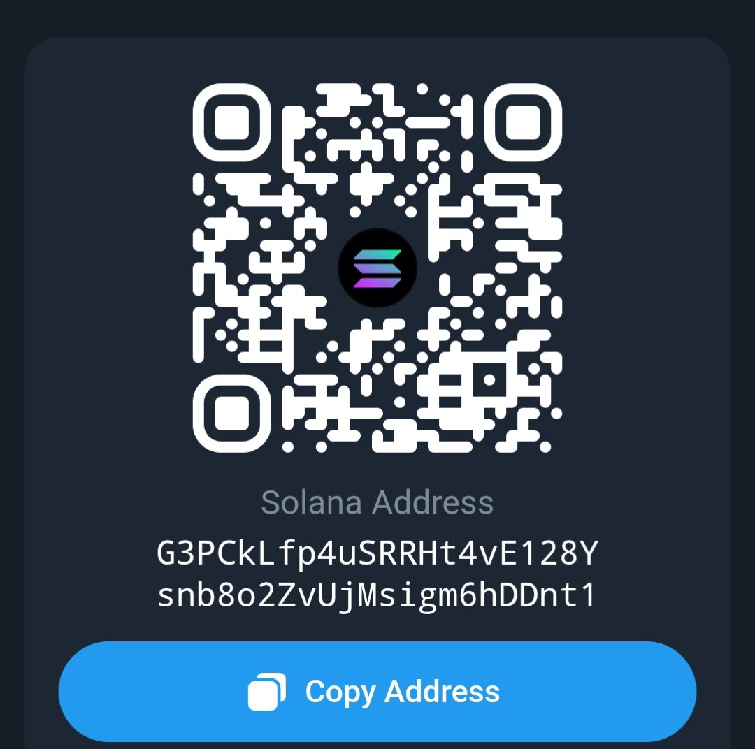 Rehanmalik804's tweet photo. @y0lloo Solana Address

G3PCkLfp4uSRRHt4vE128Y snb8o2ZvUjMsigm6hDDnt1 https://t.co/l0o2Gw431l
