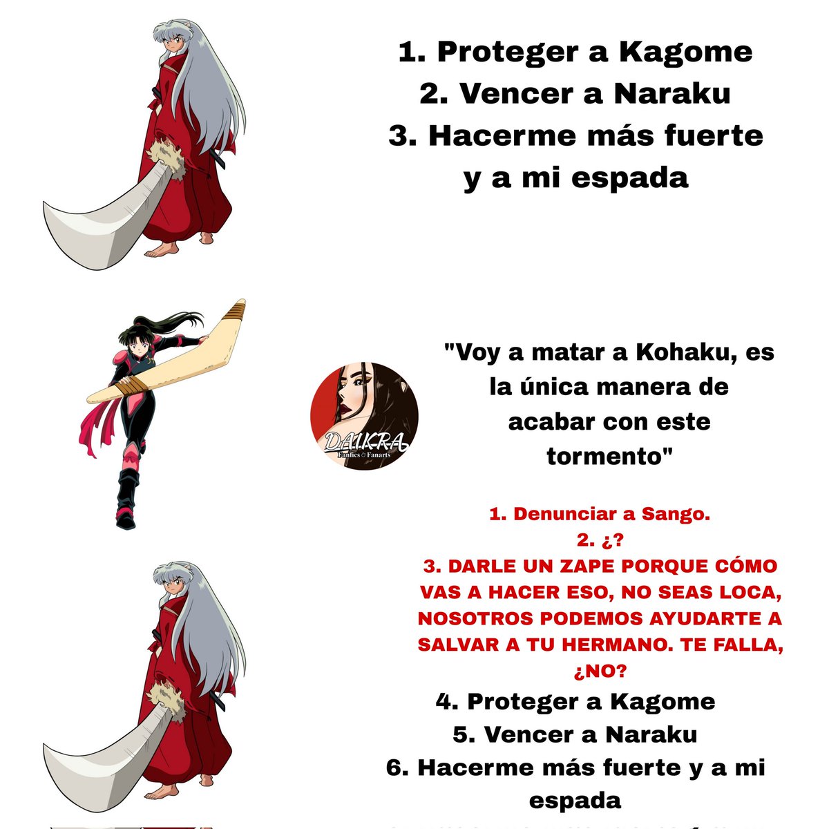 Debería hacer uno de todos, pero es mucho trabajo