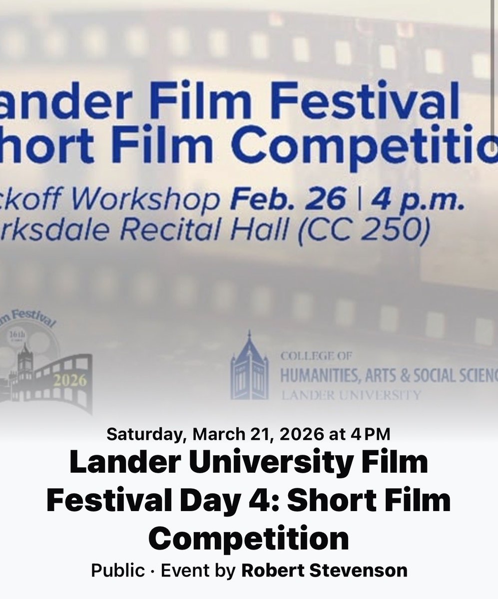 Join us for the 16th Annual Lander University Film Festival