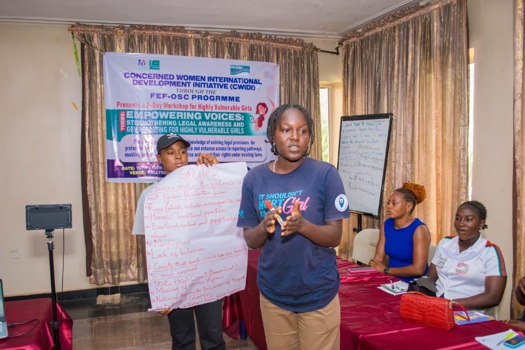 ConcernWomen1's tweet photo. Through #ArtXImpact, our mural highlights the power of rights awareness.The justice symbol reflects the knowledge girls gained through CWIDI’s trainings on legal rights and GBV reporting.
Knowing your rights is the first step to justice.
#rightsjusticeaction
#fef-osc
#IWD2026 https://t.co/1EysQQ101f