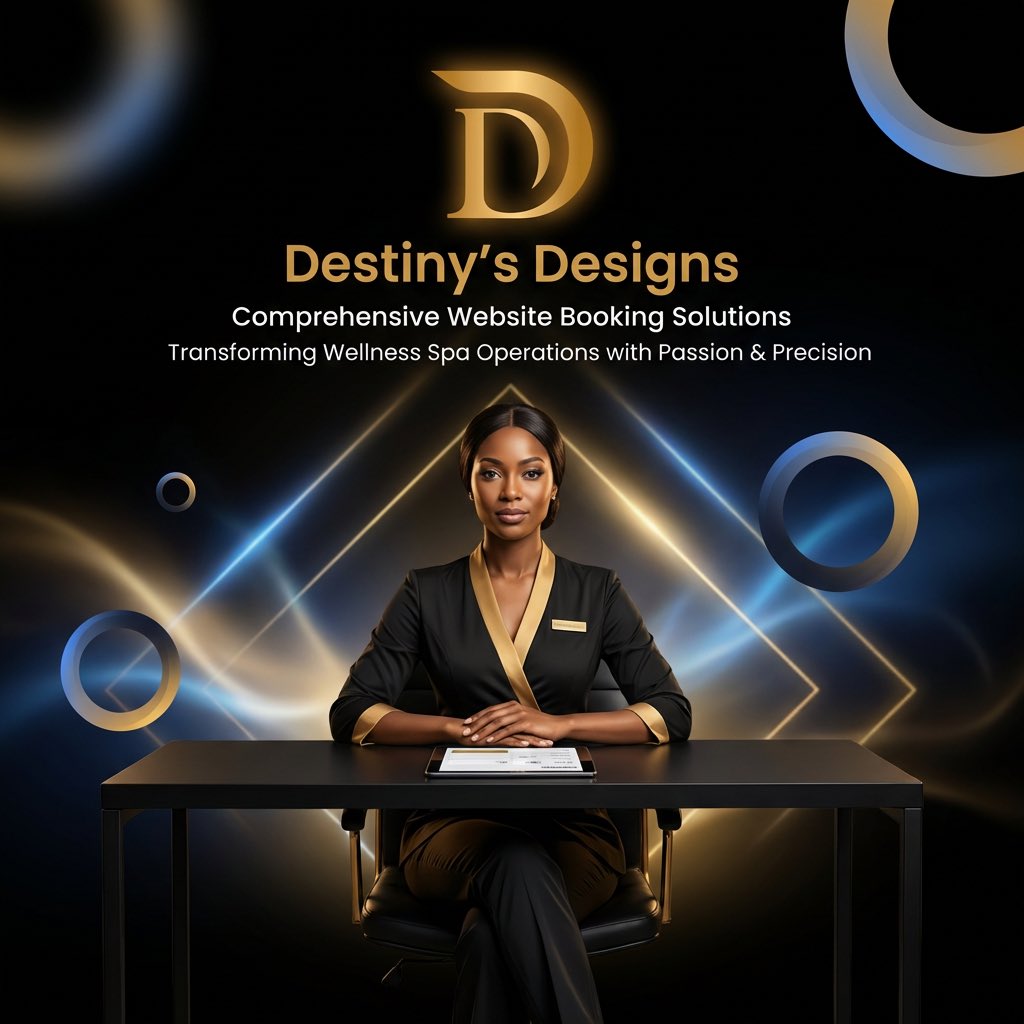 Your spa deserves a booking system as professional as your service. Destiny's Designs transforms wellness operations with comprehensive website solutions built for precision and growth. Let's elevate your client experience. 🌟
#WellnessSpa #BookingSolutions #WebDesign
