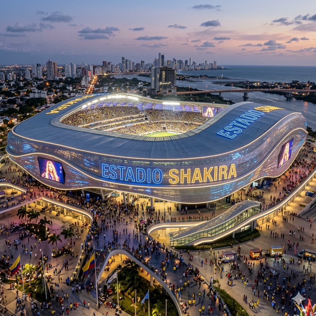 🇪🇸 | Shakira will close her #LMYNLWorldTour in Spain with a venue built exclusively for her shows, called “Estadio Shakira”.