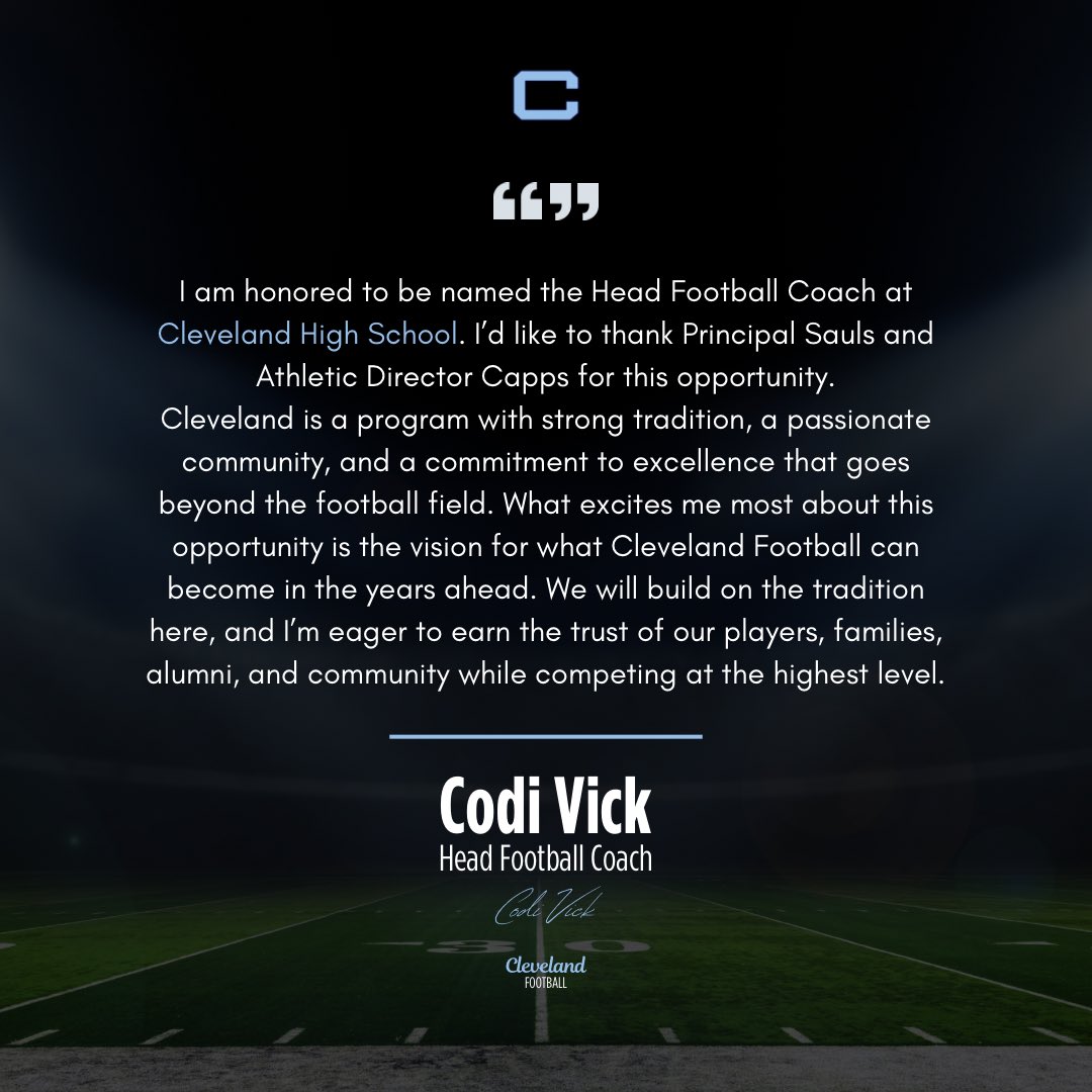 Cleveland Football tweet media