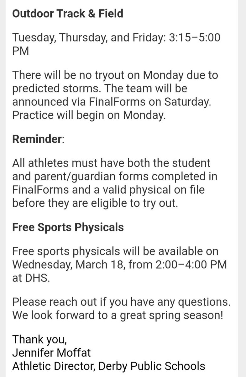 Derby Athletics tweet media