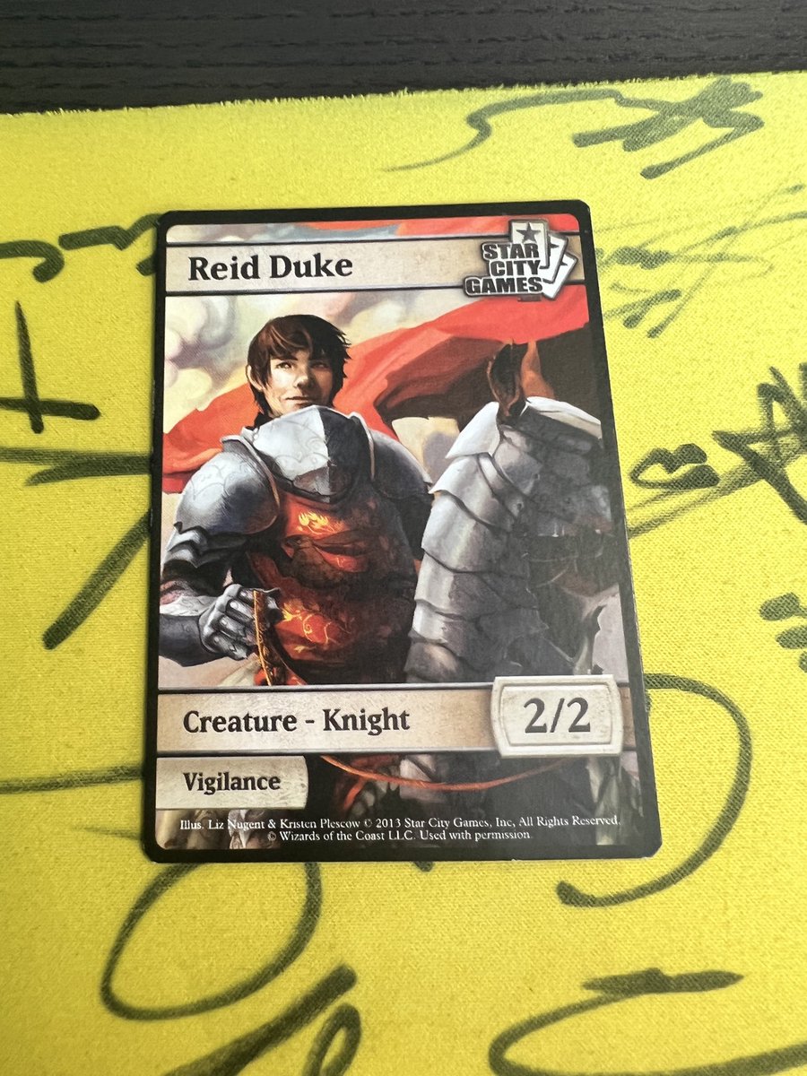 ScribbleFro's tweet photo. @ReidDuke never got a chance to meet you to get this signed. My biggest mtg regret https://t.co/Q88ayrlqCE