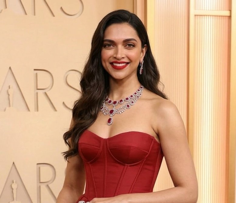 Deepika Padukone looks absolutely stunning at #Oscar 2026 red carpet.

#oscar2026