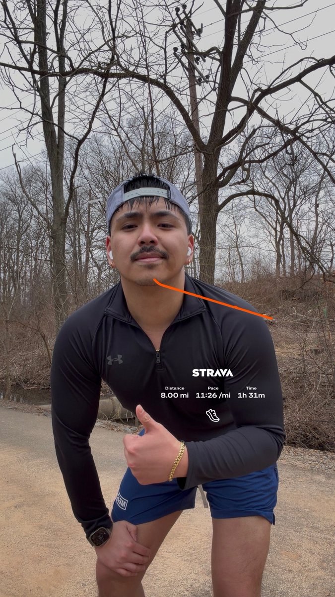 davsharky's tweet image. 8 mile run today! new PR 🥳
i’m #dead &amp;amp; #sweatyyyyyyyy #slay