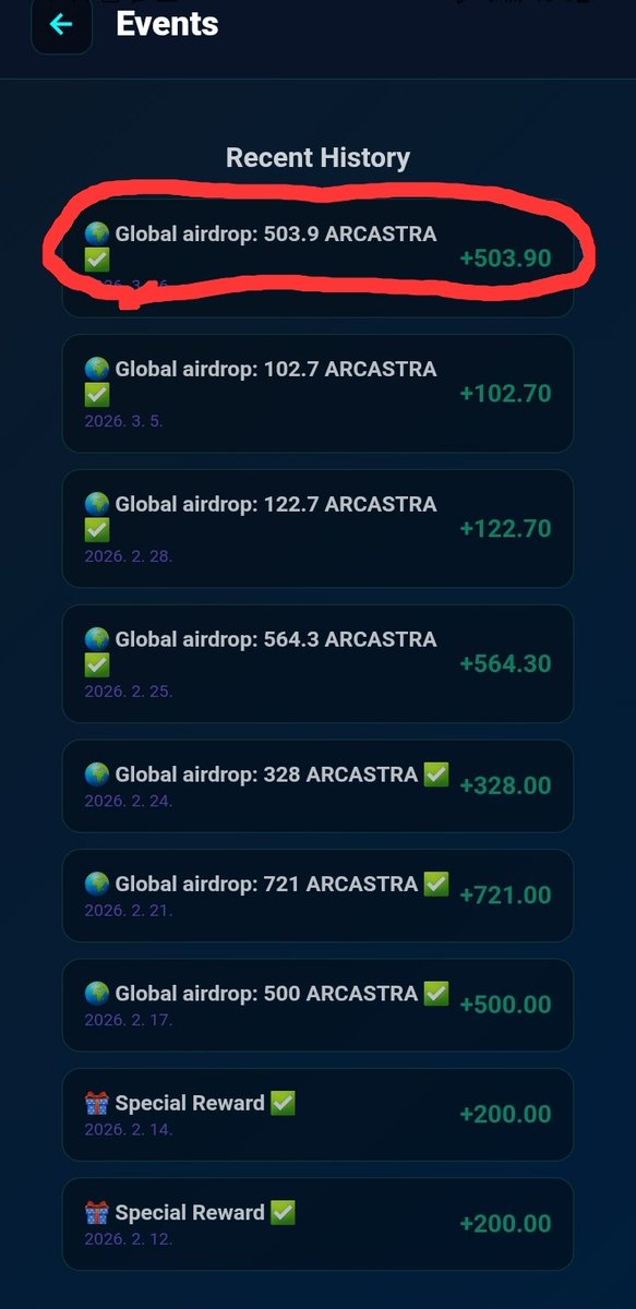 Omega_a1234's tweet photo. #ArcAstraNetwork #ArcAstra
📣 Make sure to open the Events menu. Sometimes, global airdrop tokens will appear. You must press "APPLY" for the funds to be deposited immediately into your mining wallet.
🤩 The app is still running very smoothly, and the core team is working very hard. It is a highly reliable mobile mining project.
===========≈=================
❤️ Arc Astra Network
✅️ 2026.02.22 Official Launched
✅️ Total supply 50B
✅️ The burning mechanism will be constantly in operation, so the total supply will continue to decrease.
✅️ The mining share allocated to the community is 80%
✅️ Now mining speed 0.25/h
✅️ Fast & easy join
✅️ Google Play Store
( iPhone app store comming soon)
Join link ⤵️
https://t.co/ro0NIBBTUK
ref.code : a1234
💎💎💎💎💎💎💎💎💎💎💎💎💎💎
