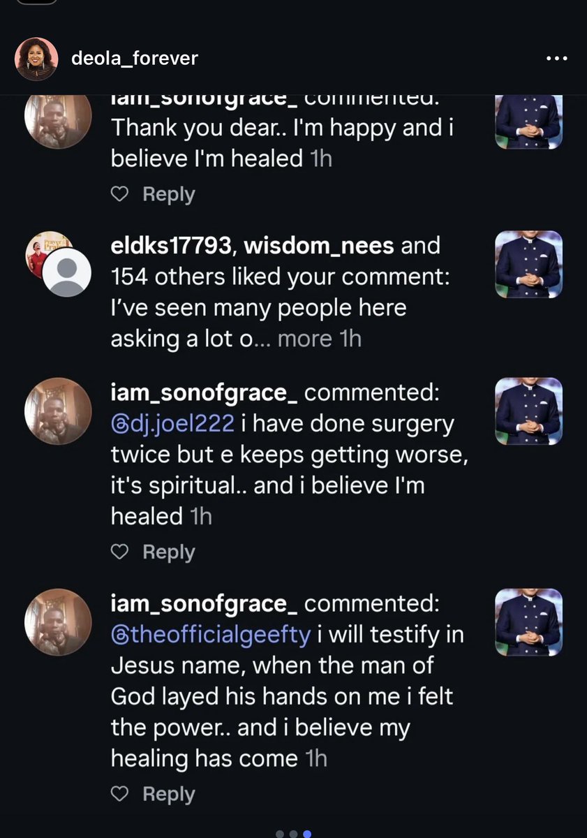 I saw a post from this guy that Pastor Chris healed yesterday, he already did surgery before and the growth even became worse and he said the case was spiritual. He is now healed and will see all those growths disappear.