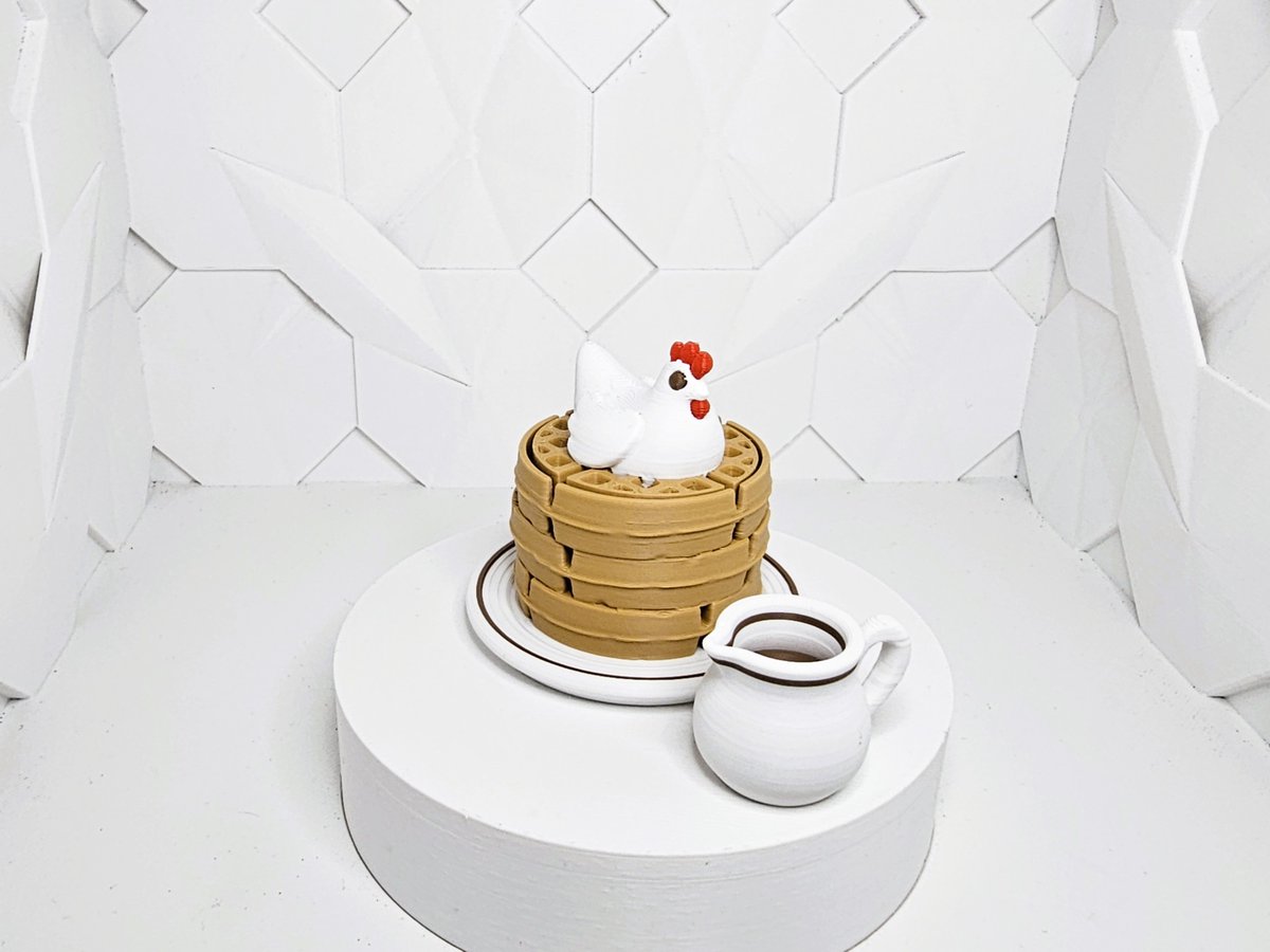 LayeredLuxuries's tweet photo. 🧇 New in the shop: **Waffle Fidget Clickers!**

Clicky keyboard switch + tiny syrup jug for extra charm.

Choose:
🐔 Chicken &amp; Waffles
🍓 Fruit Waffle
🍫 Chocolate Waffle
✨ or grab the full set!

Freshly printed &amp; made to order.
🛒 https://t.co/iFMwIwLOhM
#fidgettoys #3dprinted https://t.co/pFLzL3ZXz9