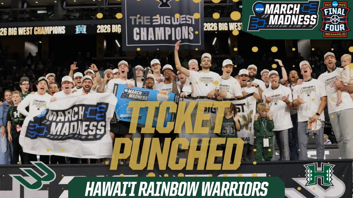BigWestSports's tweet photo. 🏀 MBB | Big West Champion @HawaiiMBB Receives No. 13 Seed and Draws Arkansas in March Madness First Round

🔗https://t.co/e7kwNv6nkL

#𝗢𝗻𝗹𝘆𝗧𝗵𝗲𝗕𝗼𝗹𝗱 x #MarchMadness x #GoBows https://t.co/ittCVcEU0B