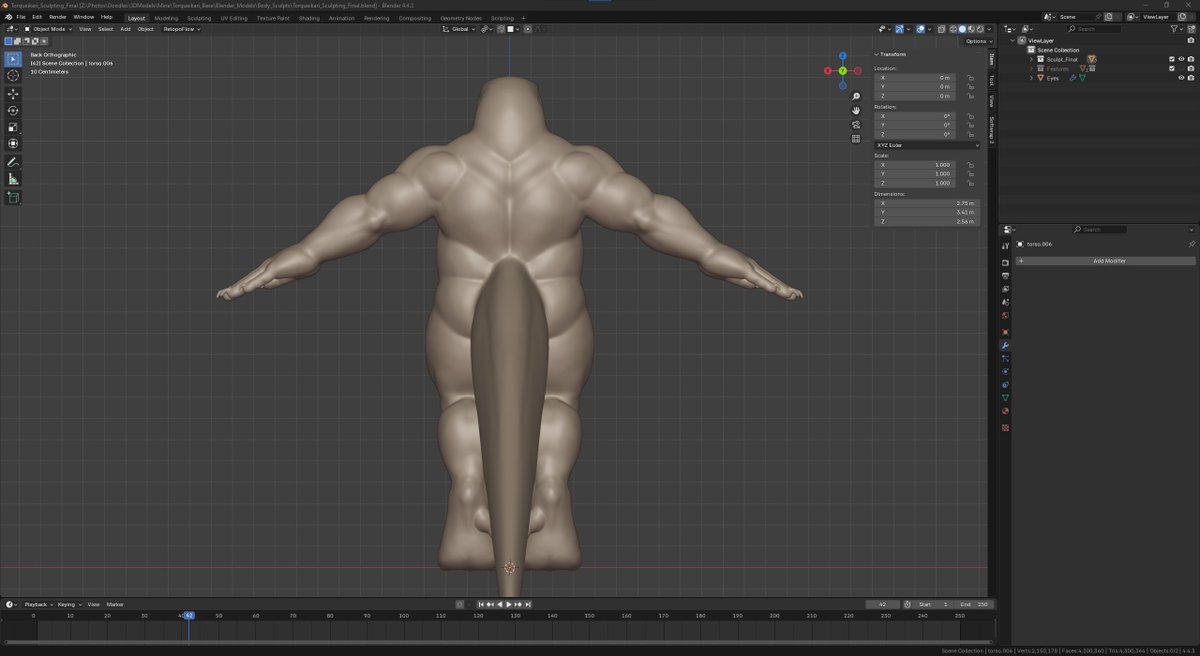 Will soon be doing my second "favorite" part

✨Retopology✨

>:(
