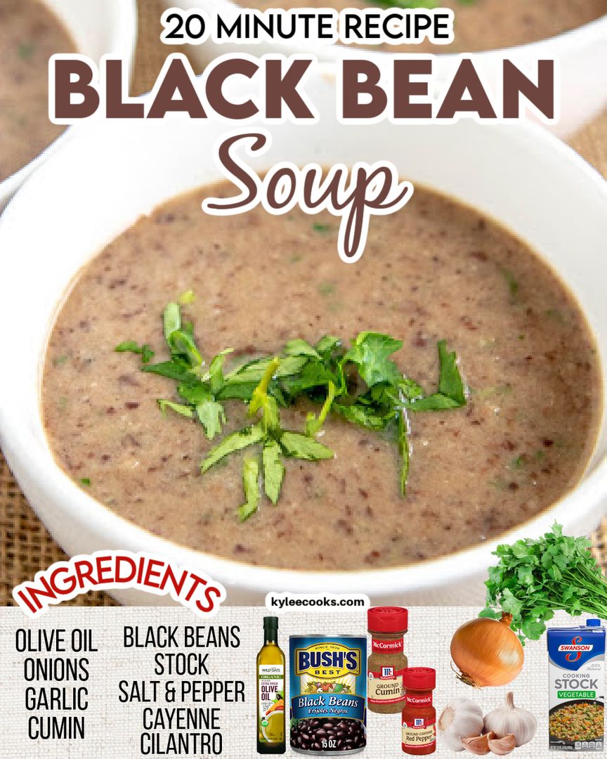 kyleecooks's tweet image. Warm, earthy black bean soup with garlic, cumin, cilantro and a touch of cayenne. Just 20 mins! #soup #recipe #vegan #vegetarian #glutenfree #kyleecooks kyleecooks.com/super-fast-bla…