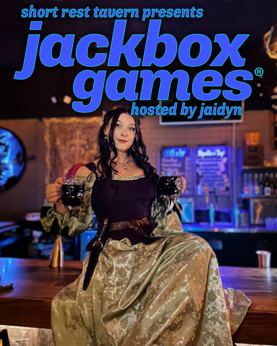 tucgamesgadgets's tweet photo. Join us for Jackbox fun happening in just two hours at the Short Rest Tavern located within Tucson Games and Gadgets at Tucson Mall. Flying solo or bringing along friends, come enjoy some lively party games with a crowd of strangers. #jackboxgames #jackbox #partygames #localbar https://t.co/r1q7KDmTr1