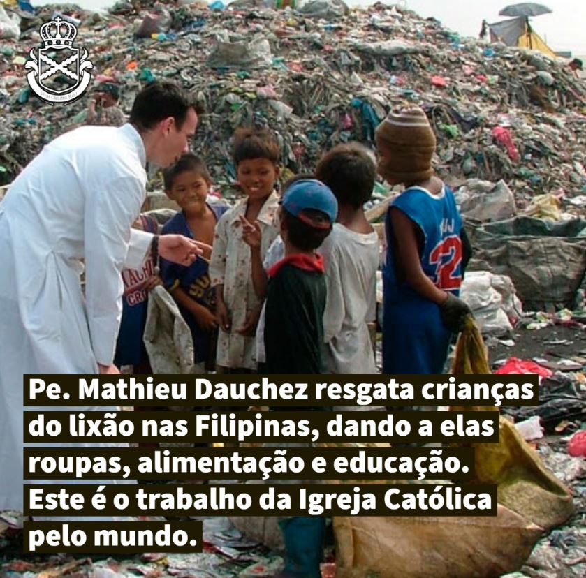 Igreja indo em busca dos mais necessitados. A maior instituição de caridade, milhares de instituições e trabalhos feitos em todo o mundo.